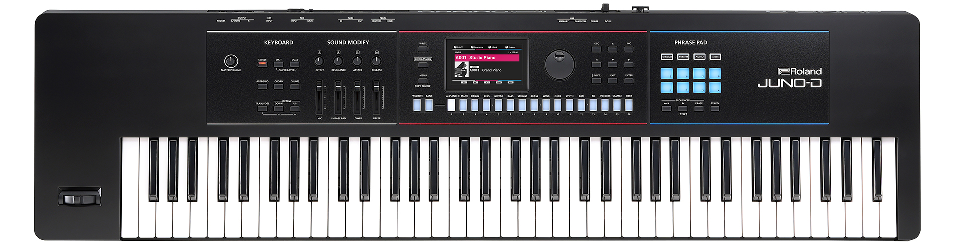 ROLAND 新 JUNO-D | 入門機の定番シンセが9年ぶりにリニューアル
