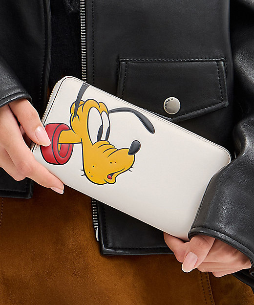 DISNEY X COACH】エッセンシャル アコーディオン ジップ