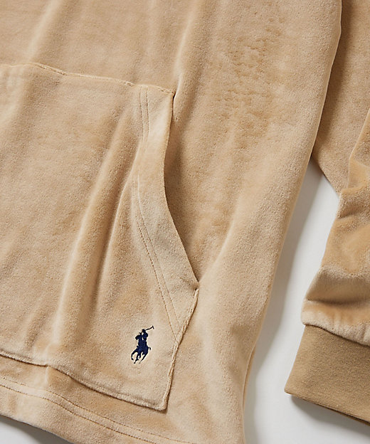 ブラッシュドベロアロングスリーブフーディー RM8ーC007 | POLO