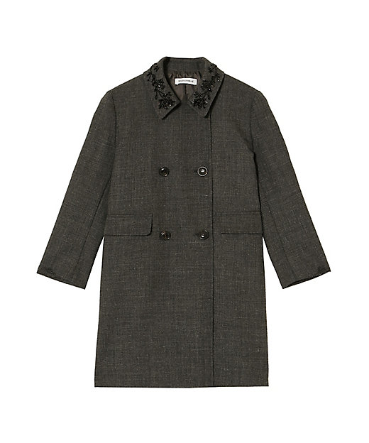 W BUTTON COAT WOOL MB254ー2019