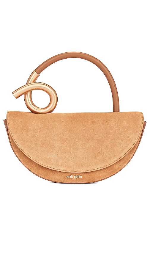 Cult Gaia Azariah Top Handle Bag in Camel | REVOLVE