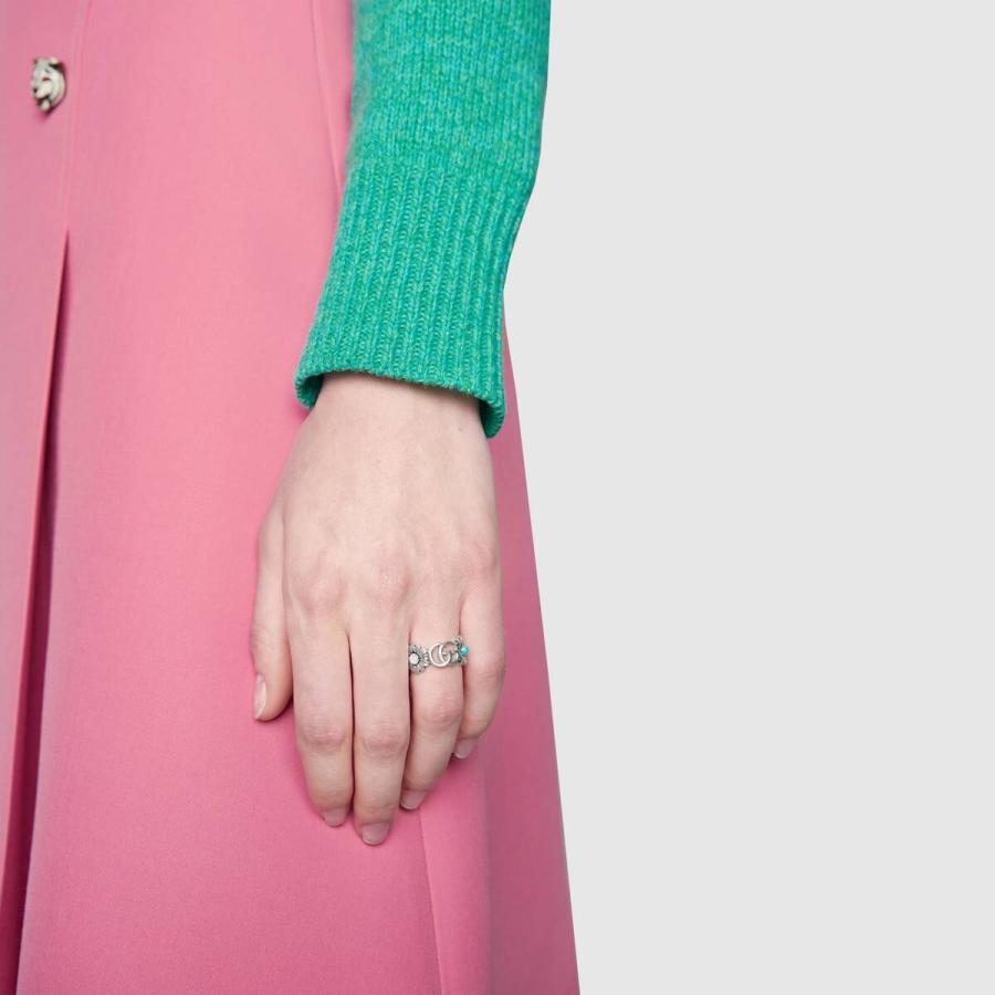 GUCCI（グッチ） フラワーモチーフ リング レディス シルバー
