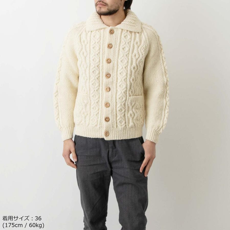 INVERALLAN（インバーアラン） 長袖ニットカーディガン ARAN LUMBER
