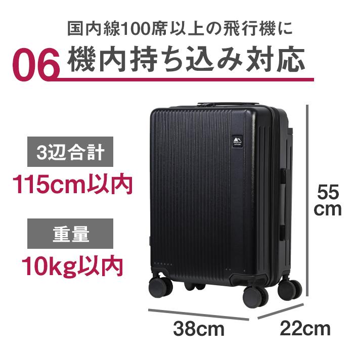 スーツケース Sサイズ 40L 機内持込 TSAロック付 キャリーバッグ