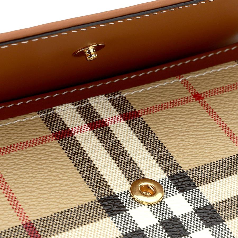 BURBERRY（バーバリー） 並行輸入 長財布 チェック＆レザー 8070414