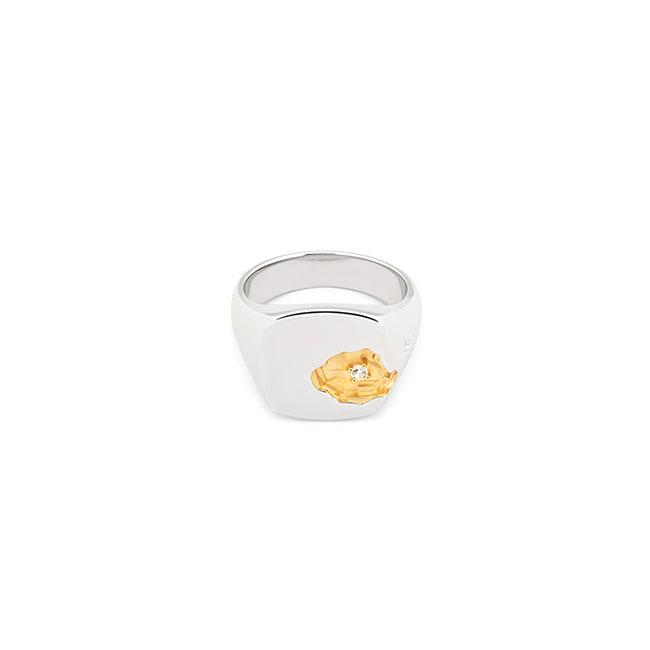 TOMWOOD トムウッド Mined Ring Large Diamond マインドリング 101573