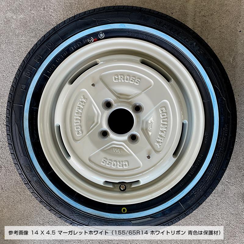 155/65R14 ホワイトリボン RX615 ディーン クロスカントリー 14×4.5 14
