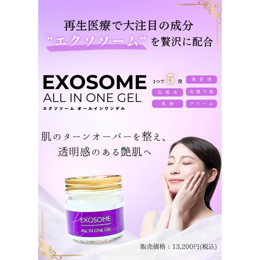 エクソソーム オールインワンジェル 75g 1つで5役！ 化粧水 美容液