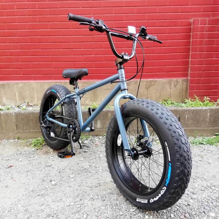 自転車 20BRONX-DD バトルシップグレー×ブラックリム ブロンクス