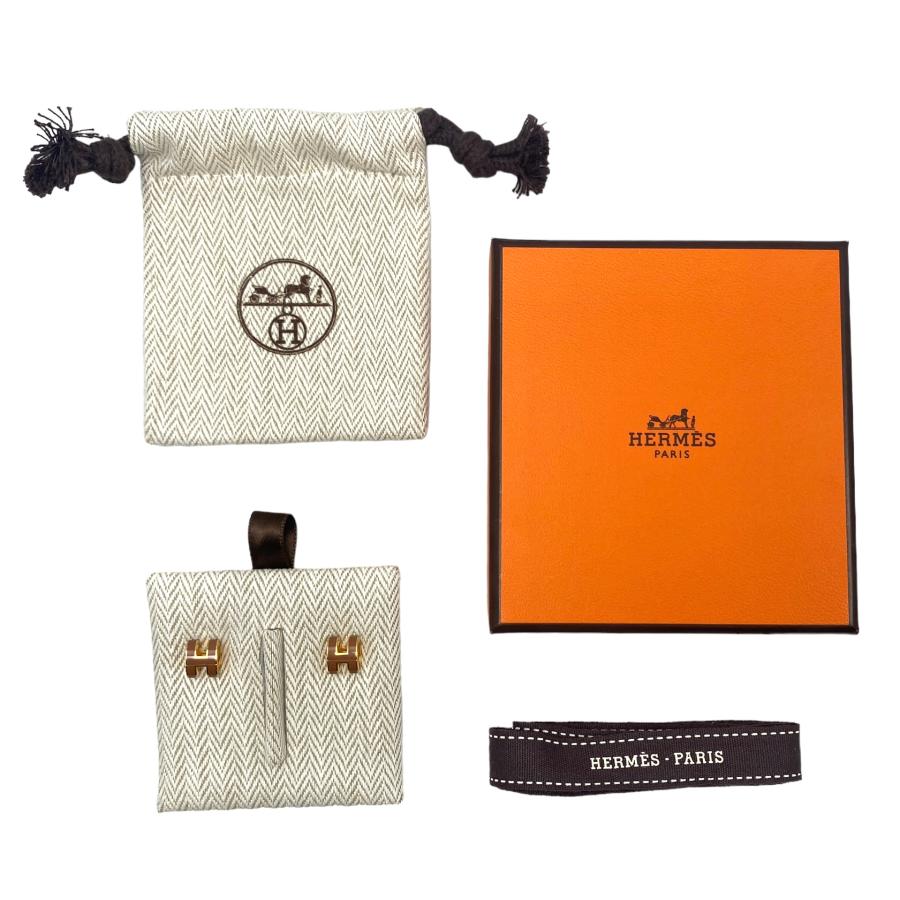 HERMES（エルメス） ポップアッシュ ミニポップH ピアス ゴールド金具