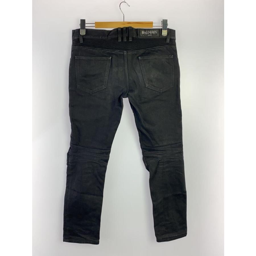 BALMAIN◇バイカーパンツ/31/コットン/BLK/W5HT551C710 : セカンド