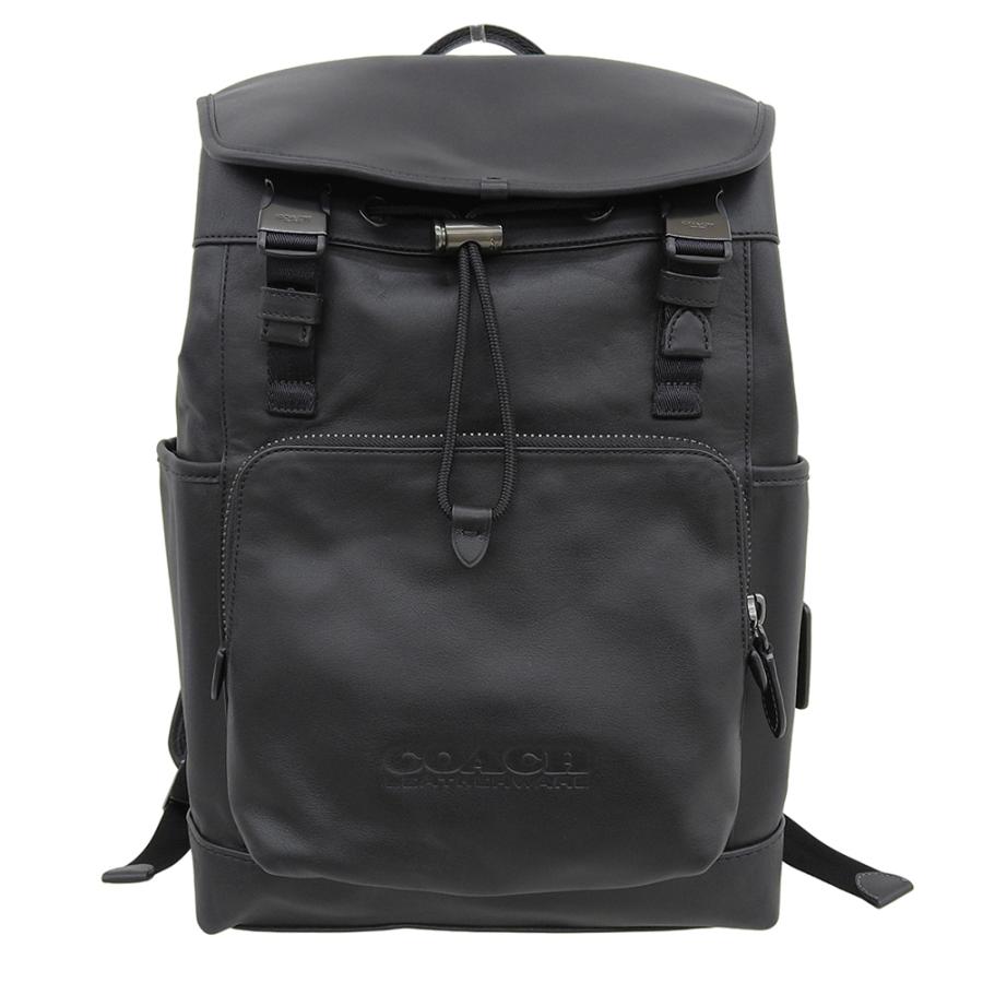 COACH（コーチ） 美品 レザー リーグ フラップ バックパック リュック