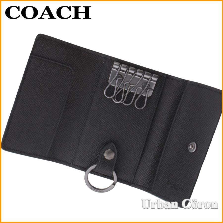 COACH（コーチ） キーケース 小物 メンズ COACH 73992 ブラック クロス