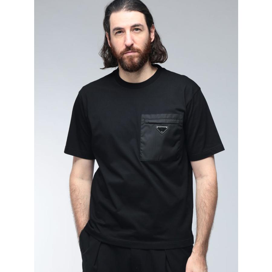 PRADA（プラダ） Tシャツ メンズ ロゴ ポケット トライアングルロゴ