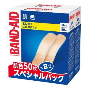 LOHACO - バンドエイド 肌色 Mサイズ 50枚×2個 953844 1セット
