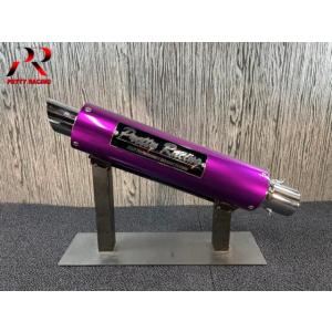 PRETTY RACING製 50.8π ステンレスサイレンサー タイプ2 プレート付