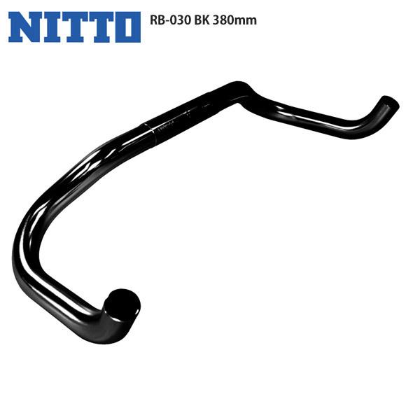NITTO ニットー 日東 ブルホーンバー ハンドル RB-030 BK 380mm 自転車