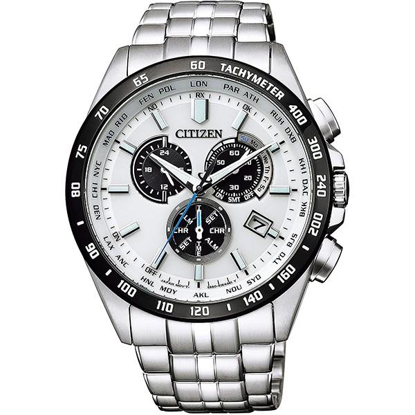 CITIZEN COLLECTION 白文字盤 エコドライブ電波時計 CB5874-90A