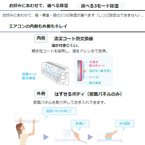 MSZ-GV4018S(W)｜三菱電機ルームエアコン[GVシリーズ][200V]