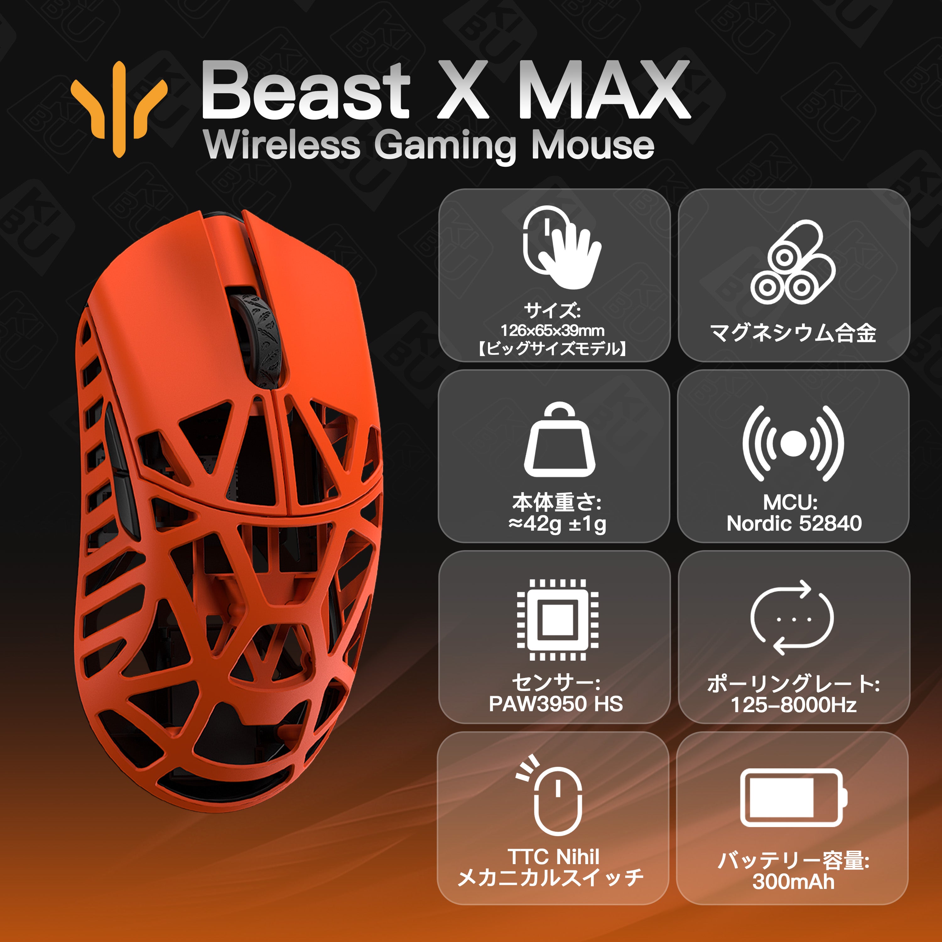 WLMOUSE Beast X Max Page2【ゲーミングマウス】