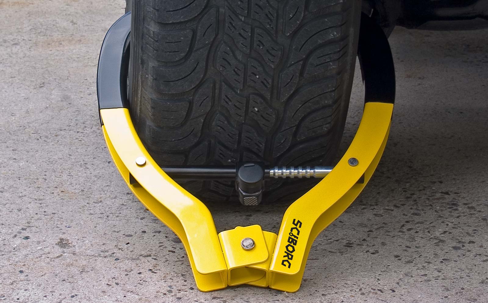 SCIBORG® 2000M タイヤロック自動車盗難防止装置