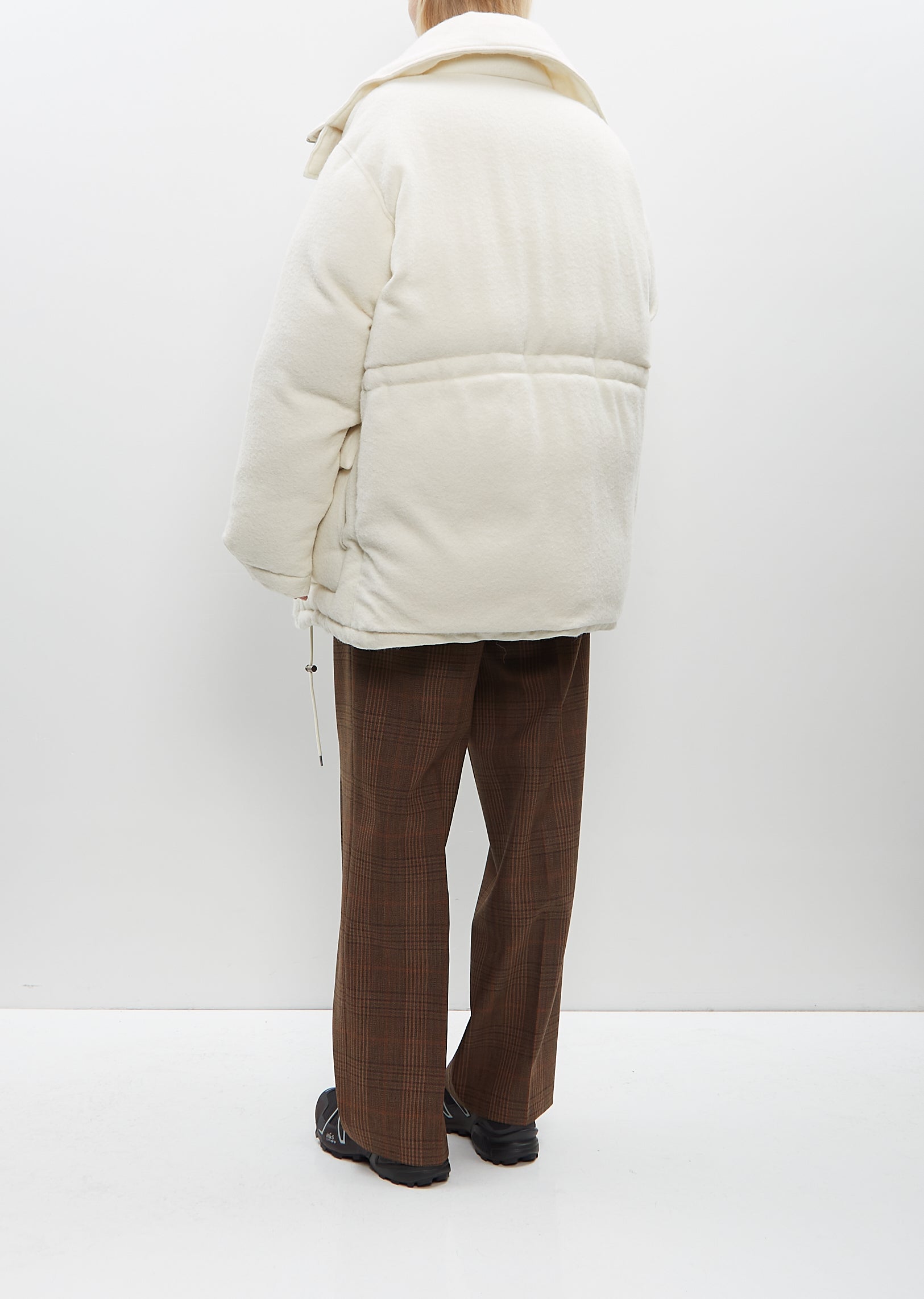 Brushed Alpaca Wool Down Blouson – La Garçonne