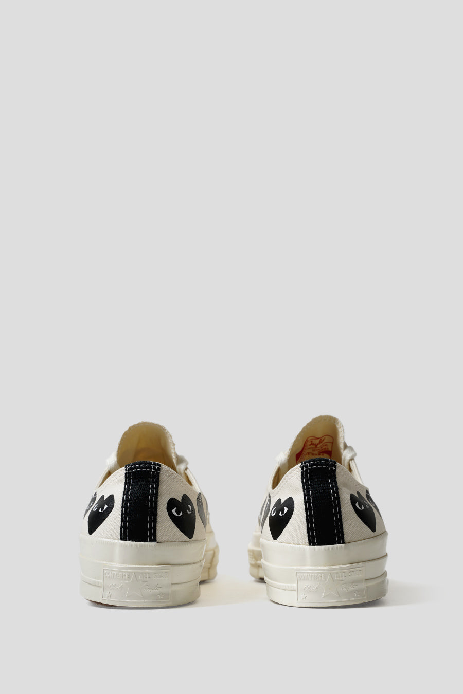 Comme des Garçons PLAY - LOW SNEAKERS CT70 MULTI HEART MILK, BLACK