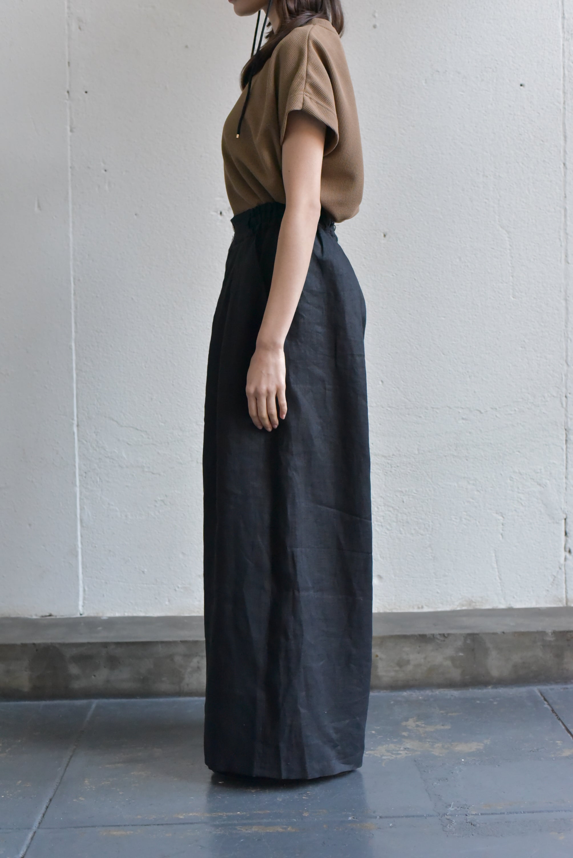 selection20｜Wポイント】lelill レリル リネンワイドパンツ LINEN