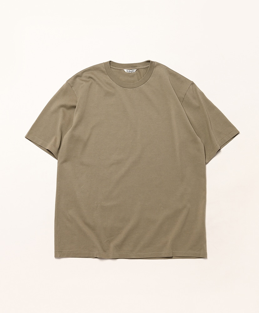 Luster Plaiting Tee(3(MEN) Black/ブラック): AURALEE