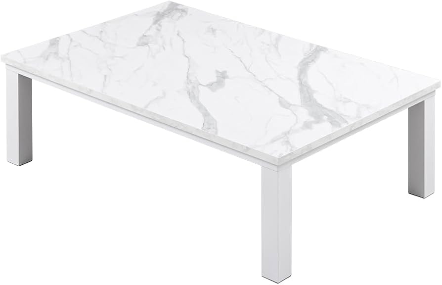 Amazon.co.jp : 大理石調 こたつテーブル 長方形 105×75cm テーブル