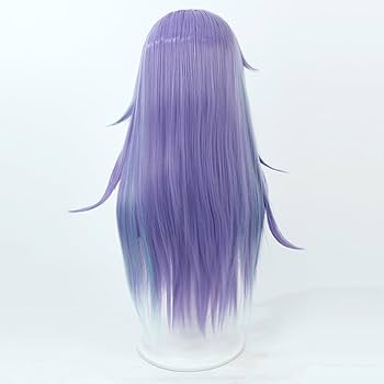 Amazon.co.jp: 星導ショウ コスプレウィッグ パープル ブルーメッシュ