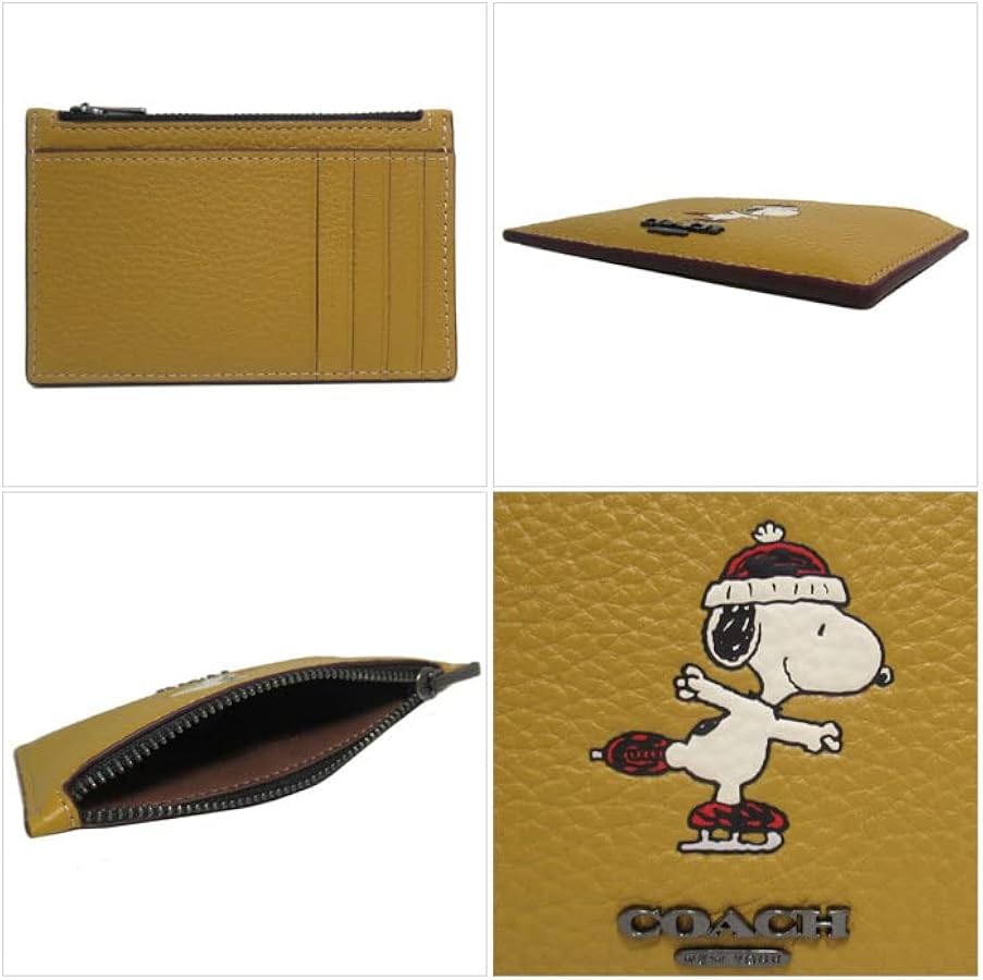 Amazon | [コーチ] カードケース ピーナッツ ジップ カード ケース