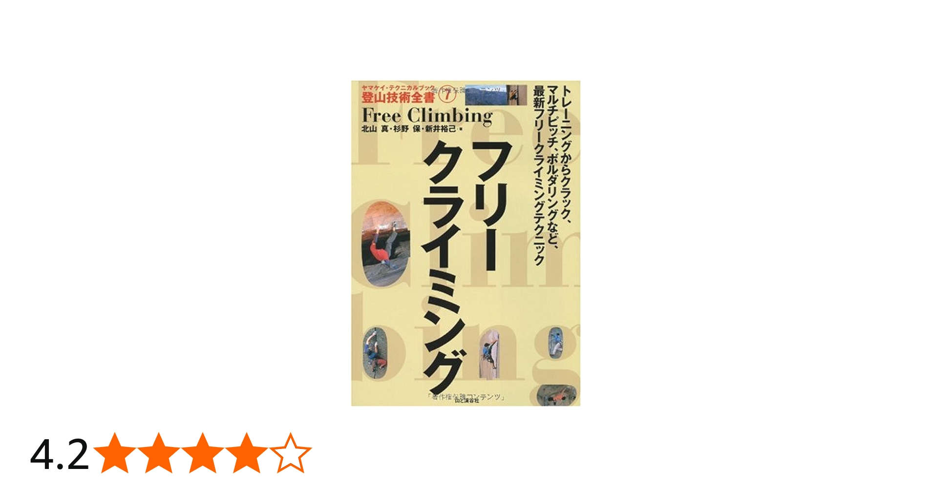 フリークライミング (ヤマケイ・テクニカルブック 登山技術全書