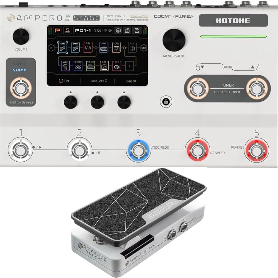 Amazon | HOTONE Ampero II ステージ MP-380 + SP-35 Ampero II プレス