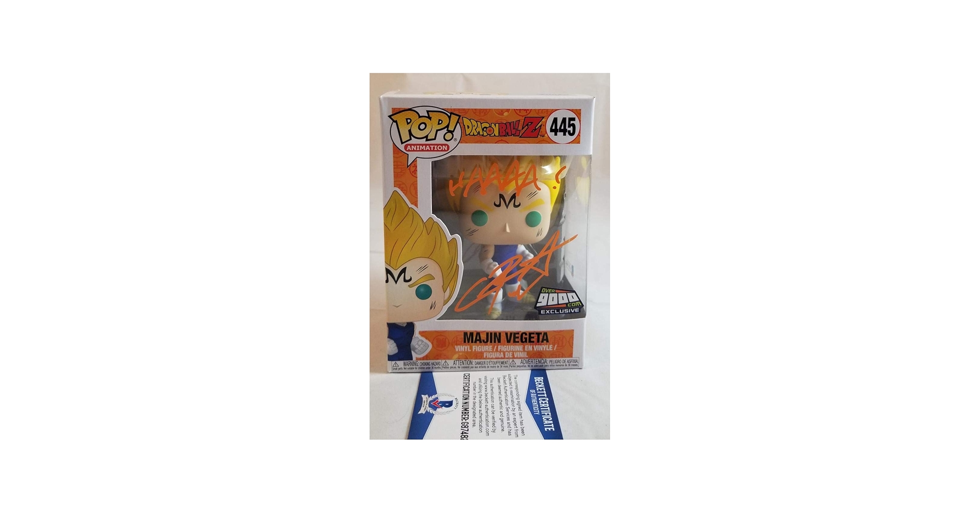 CHRIS SABAT SIGNED MAJIN VEGETA FUNKO POP DRAGON BALL Z AUTOGRAPH