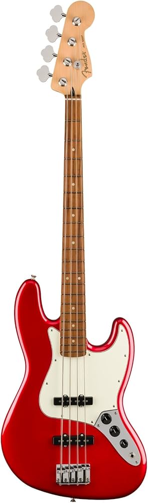 Amazon.com: Player Jazz Bass®, Pau Ferro Fingerboard, Candy Apple