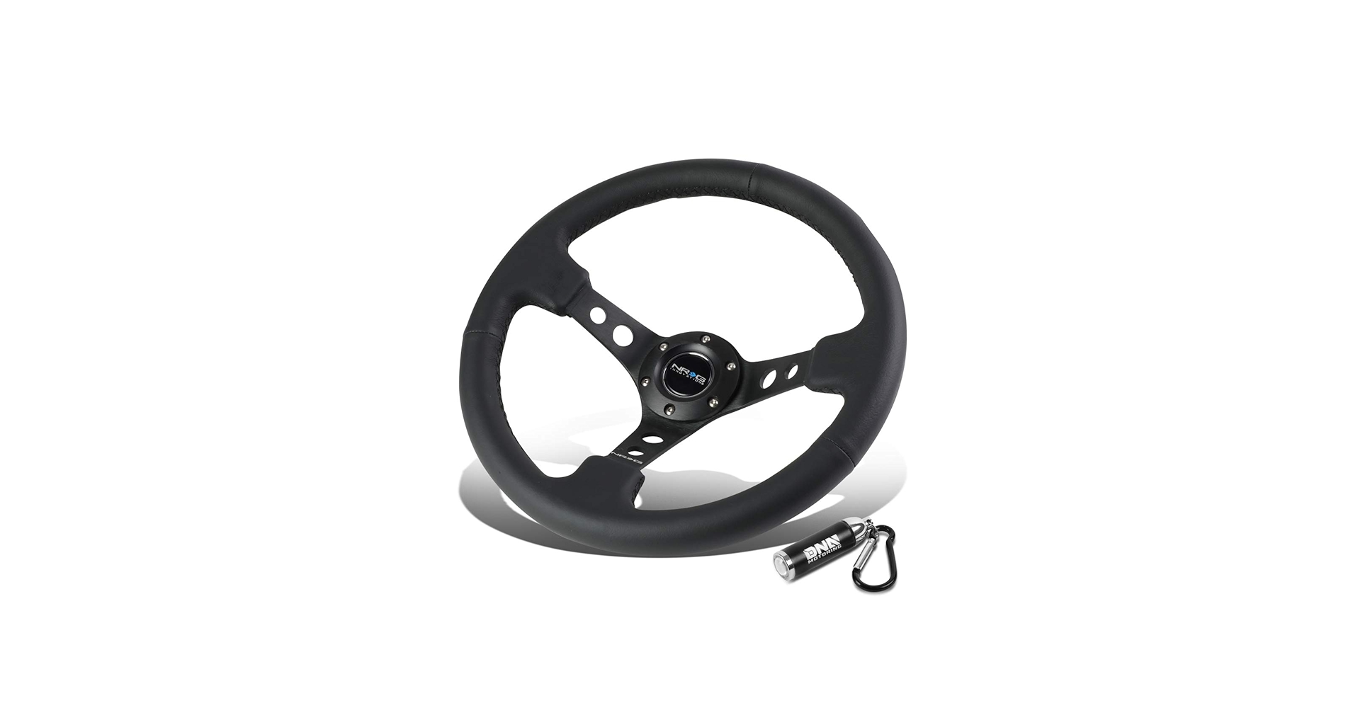 Amazon | NRG Innovations 強化RST-006BK ブラックレザー 350mm