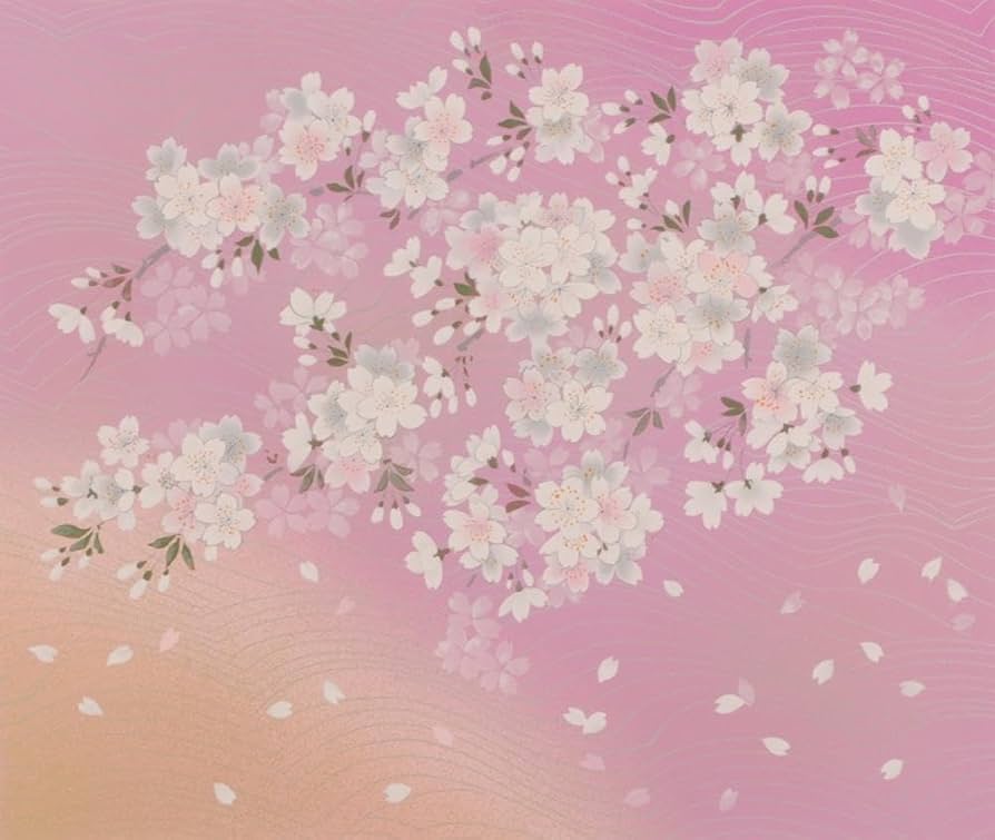 Amazon.co.jp: 宇野千代 錦川 桜 絵画 和風 山口県岩国市 シルク