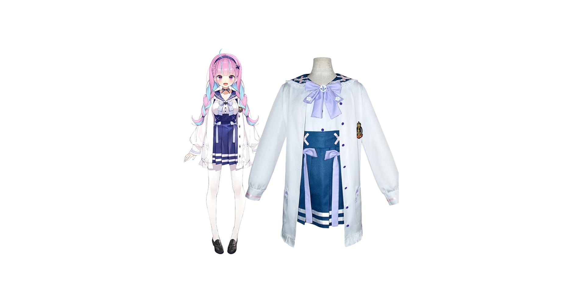 Amazon.co.jp: YINGGU Virtual YouTuber（vtuber） 湊あくあ コスプレ