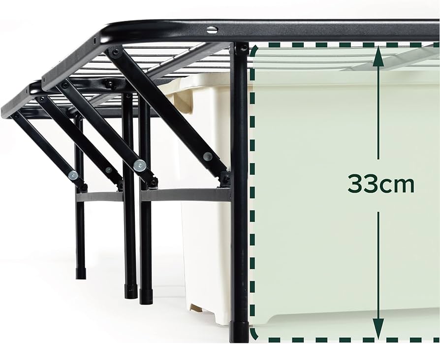 Zinus Shawn SmartBase Folding Guest Bed Frame King (150 x 200 cm