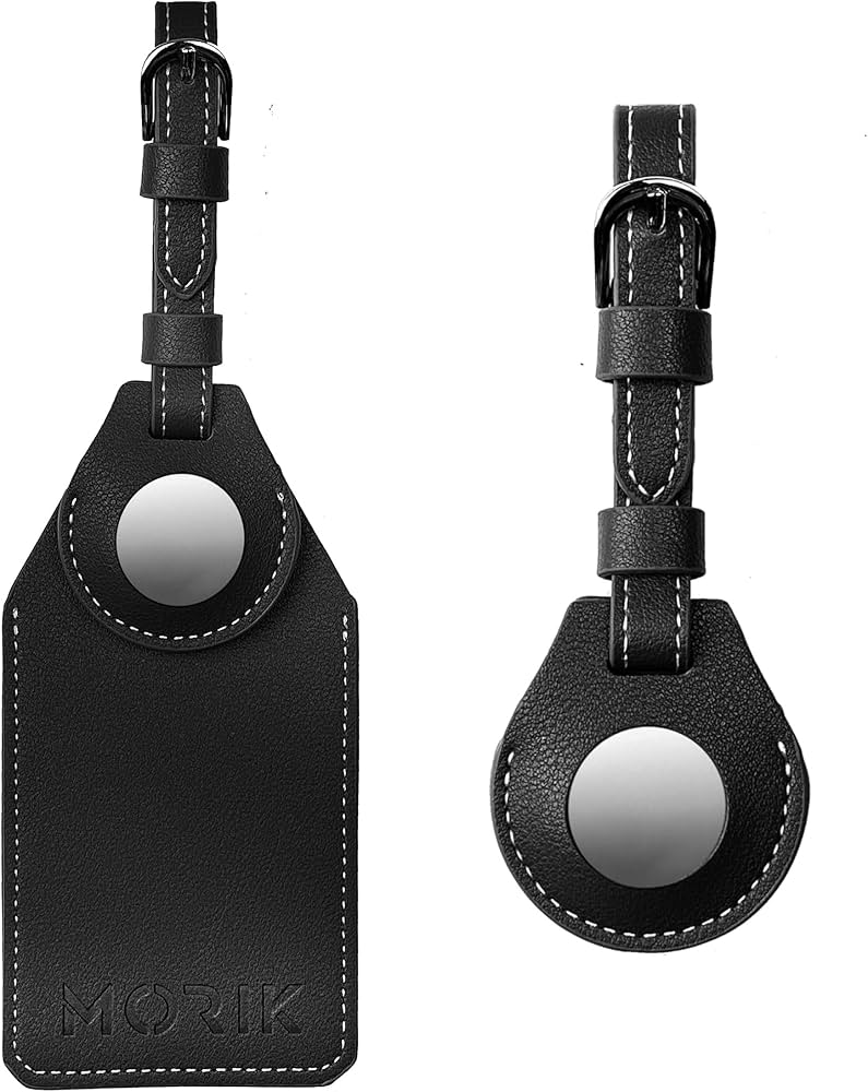 Amazon.com: MORIK Secret AirTag Leather Luggage Tag Tracking | TSA