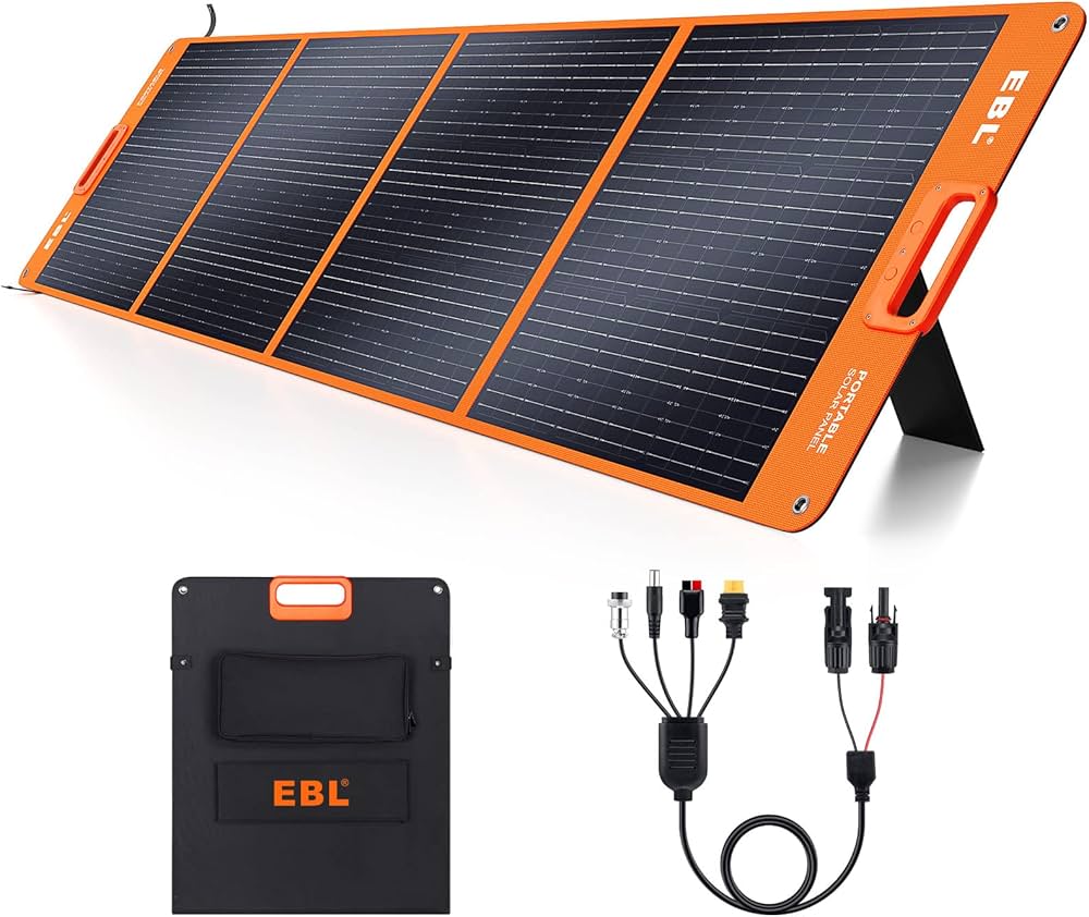 Amazon.co.jp: EBL ソーラーパネル 200W 折りたたみ式 太陽光パネル