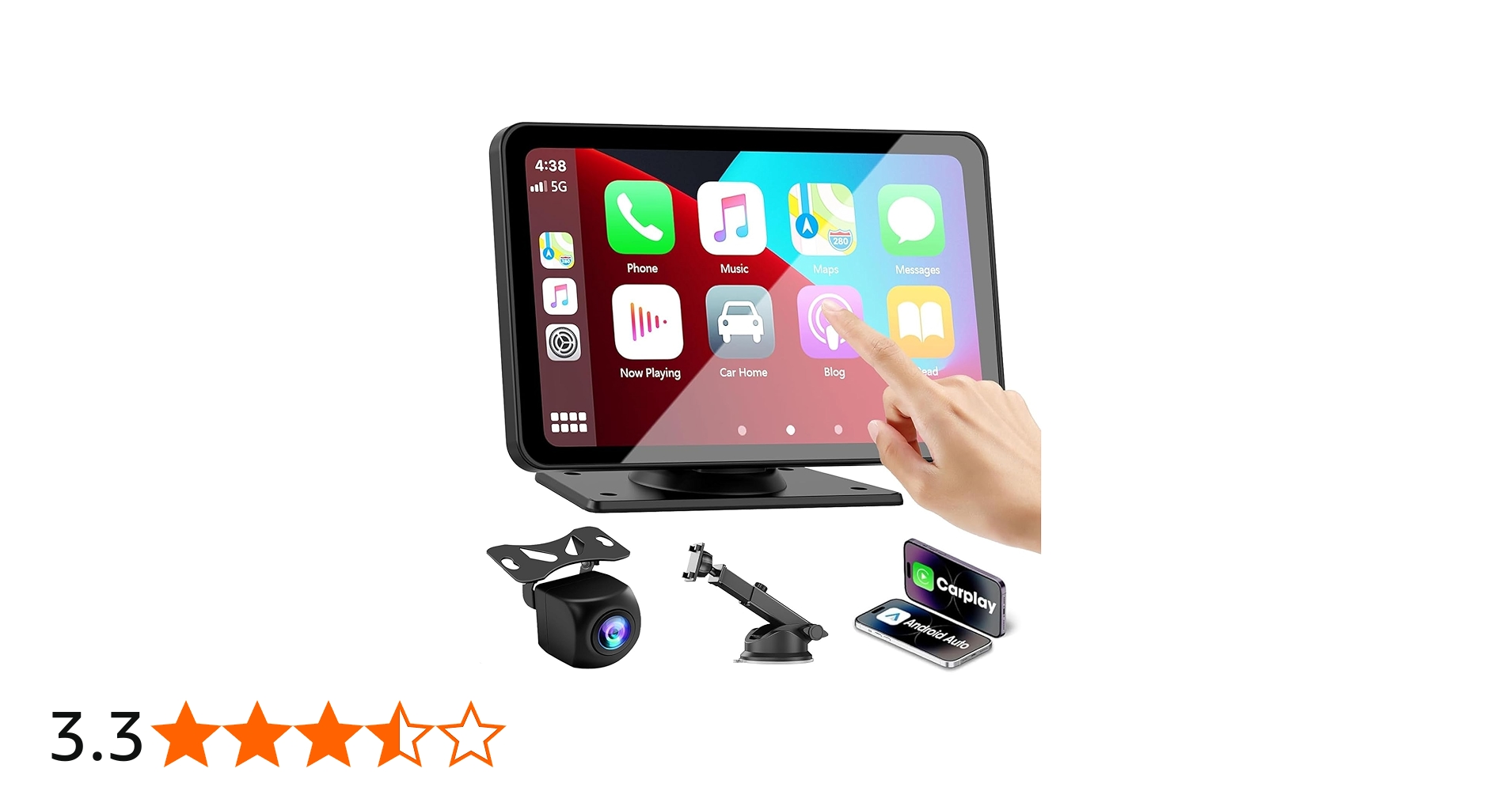 Amazon.co.jp: Stynxro 7インチ ディスプレイオーディオ ポータブル
