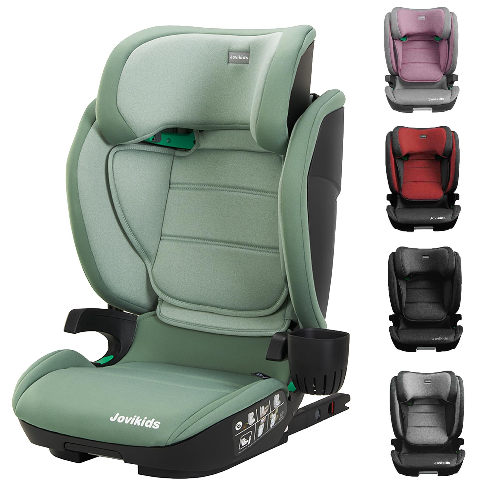 Amazon | Jovikids ジュニアシート ISOFIX、 i-Size R129適合 3歳から