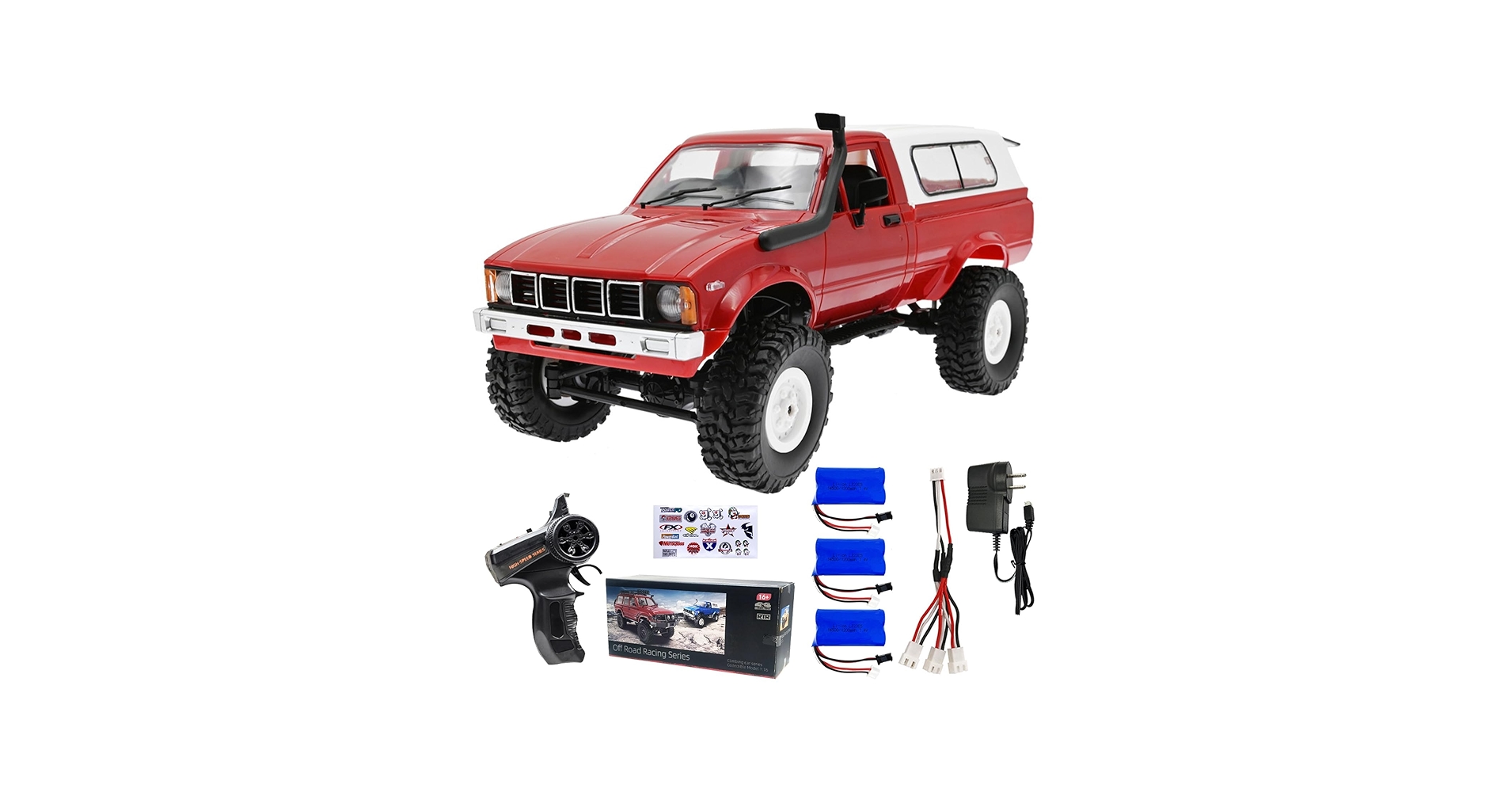 Amazon.com: LEOSO WPL C24 1/16 Scale 4x4 RC Rock Crawler,RC