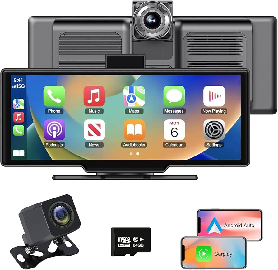 Amazon.com: Wireless Apple Carplay Screen, 10.26inch Android Auto