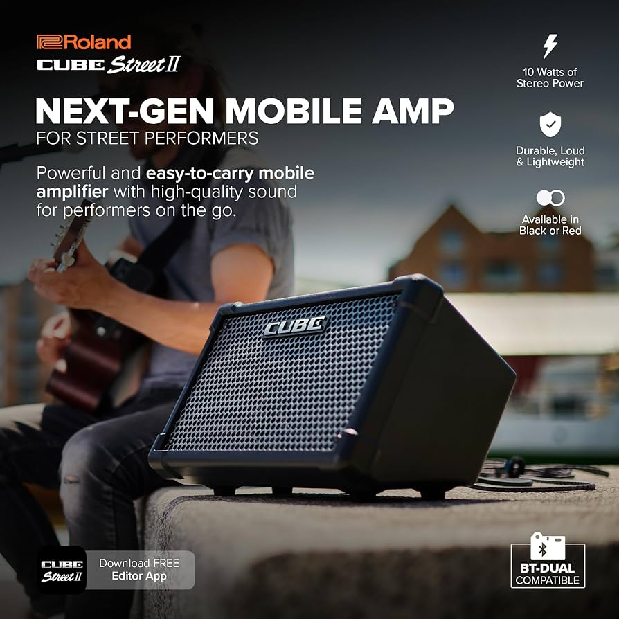 Amazon.com: Roland Cube Street II | Portable Battery-Powered