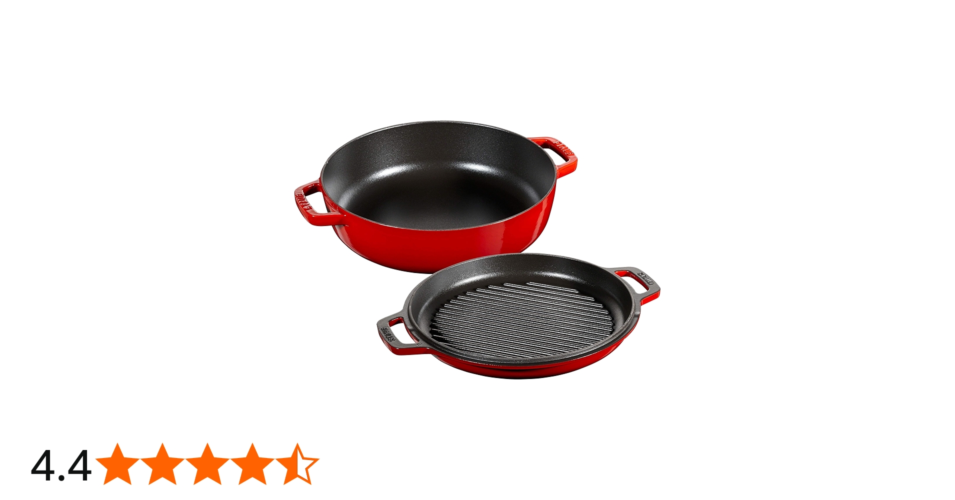 Amazon｜staub ストウブ 「 スキヤキ&グリル チェリー 26cm 」 両手