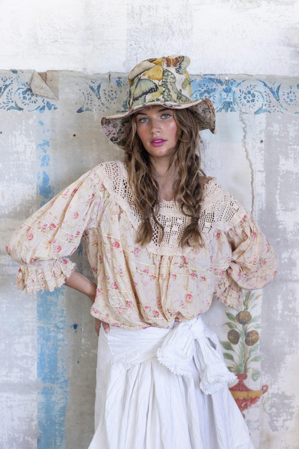 Crochet Yoke Keira Blouse – Magnolia Pearl Clothing