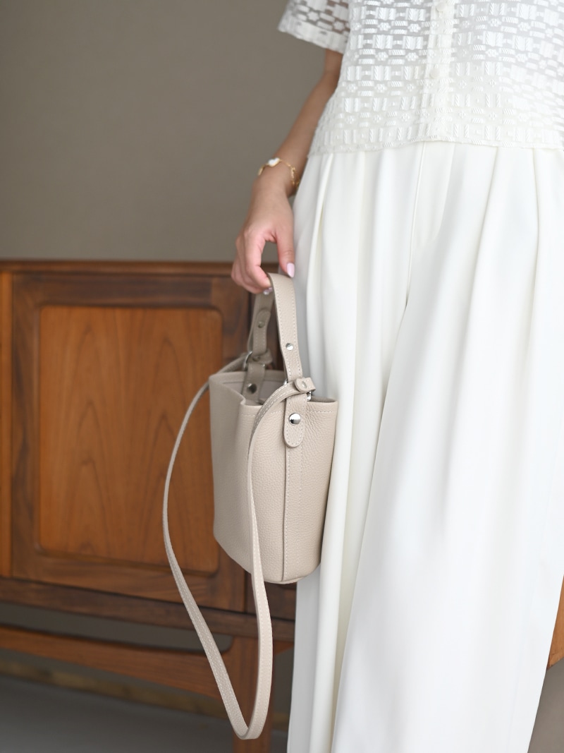 レザーバッグ-beige- | Bag | | TREFLE＋1（トレフルプラスワン）